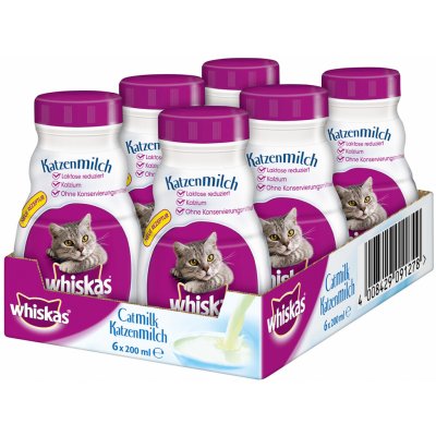 Whiskas mléko 6 x 0,2 l – Zbozi.Blesk.cz