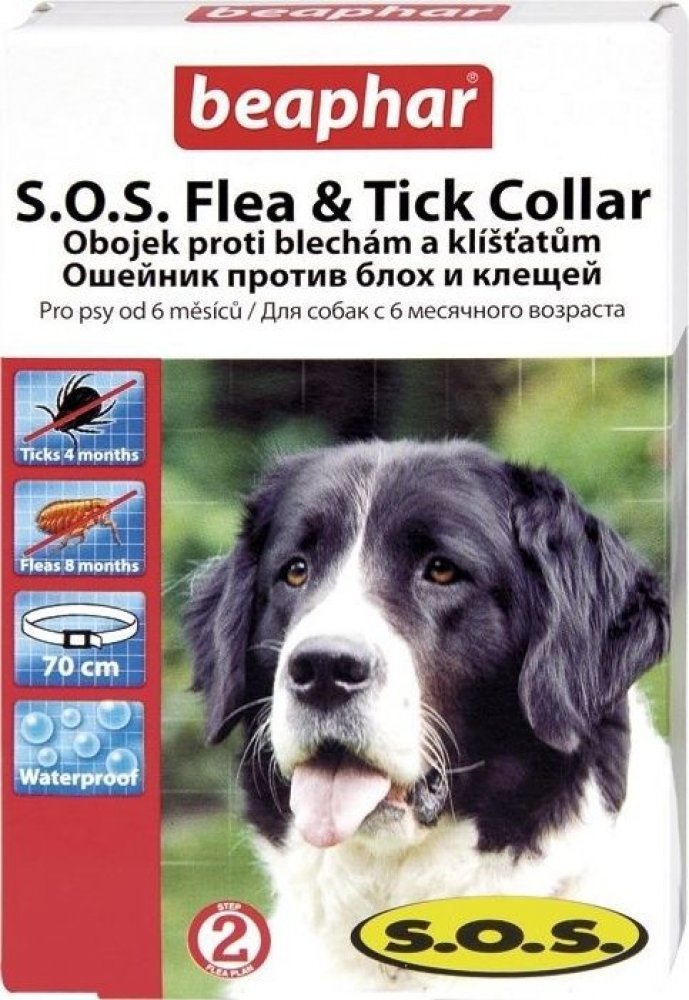 Beaphar SOS antiparazitní obojek pro psy 70 cm | Srovnanicen.cz