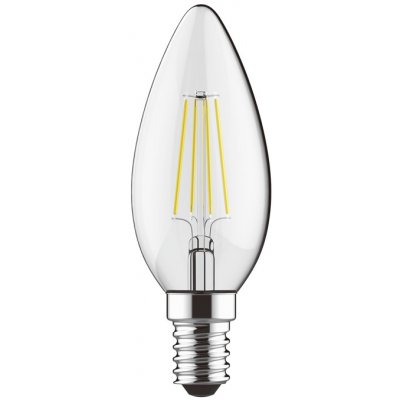 Diolamp LED Filament žárovka Candle Clear 5W/230V/E14/2700K/440Lm/300°/Step Dim – Zboží Mobilmania