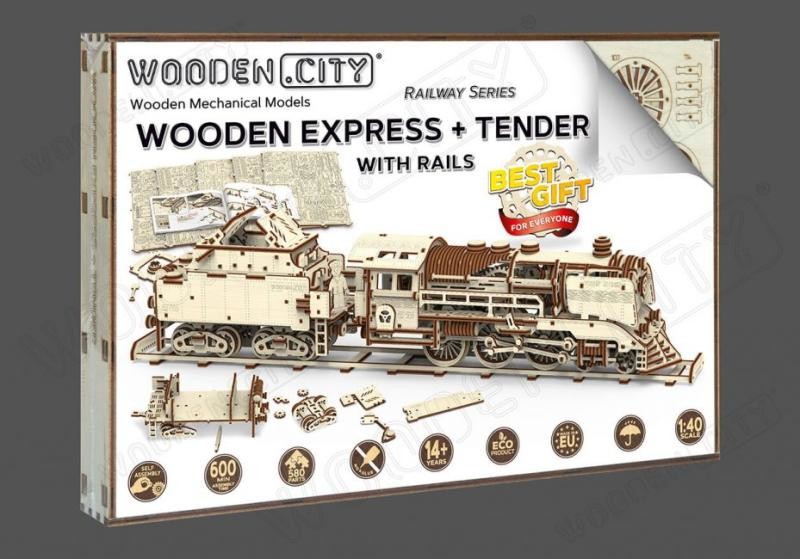Wooden City vlak Express Tender s kolejemi od 2 159 Kč - Heureka.cz