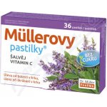 Dr. Müller Müllerovy pastilky šalvěj, vitamin C bez cukru zdravotnický prostředek při chřipce a nachlazení 36 ks – Zbozi.Blesk.cz