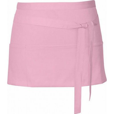 Link Kitchen Wear Krátká barmanská zástěra se třEma předníma kapsama Pink Pantone 1895 X983 – Hledejceny.cz