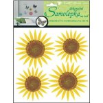 Přerov Samolepky pokoj. 3D slunečnice 20x20x1 cm 4 ks – Sleviste.cz