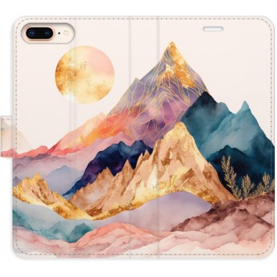 Pouzdro iSaprio Flip s kapsičkami na karty - Beautiful Mountains Apple iPhone 7 Plus / 8 Plus