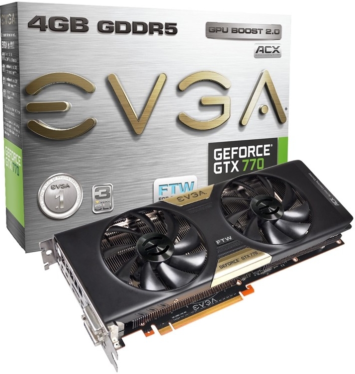 EVGA GeForce GTX 770 Dual FTW w/ EVGA ACX Cooler 4GB DDR5 04G-P4-3776-KR od  8 218 Kč - Heureka.cz