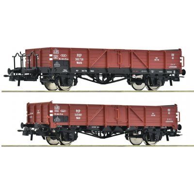 Roco Sada 2 ks otevřených nákladních vagónů PKP 6600150 – Zboží Dáma
