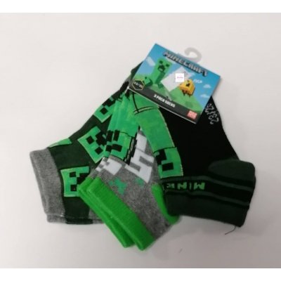Minecraft II Dětské kotníkové ponožky 3pack – Zboží Mobilmania