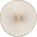 Zeller Prostírání Mandala kulaté plastové zlaté průměr 38cm – Zbozi.Blesk.cz