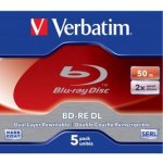 Verbatim BD-RE 50GB 2x, jewel, 5ks (43760) – Sleviste.cz