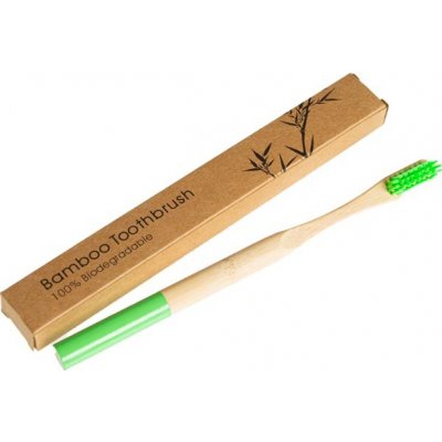beUnik bambusový kartáček na zuby zelený soft – Zboží Mobilmania