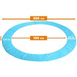 Aga Kryt pružin na trampolínu SPORT EXCLUSIVE 250 cm Světle modrá – Zboží Dáma