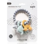 Saro Baby silikon kousátko Ele Fun Blue – Zbozi.Blesk.cz