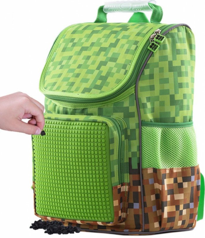 Pixie Crew chlapecký Minecraft batoh zelená kostka