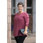 Figo Dlouhá košile JANA Červená – Zboží Mobilmania