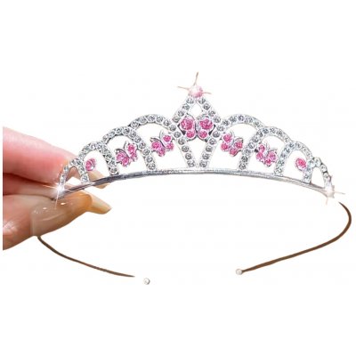 dovoz Korunka štrasová Barva: Růžová – Zboží Dáma