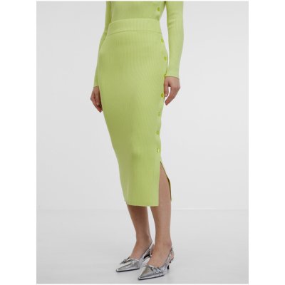 Orsay dámská svetrová midi sukně světle zelená