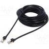 síťový kabel Baseus WKJS010701 Patch, F/UTP, 7, lanko, Cu, PVC, 10m, černý