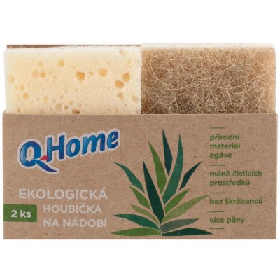 Q-Home Ekologická houbička na nádobí 2ks – Zboží Dáma