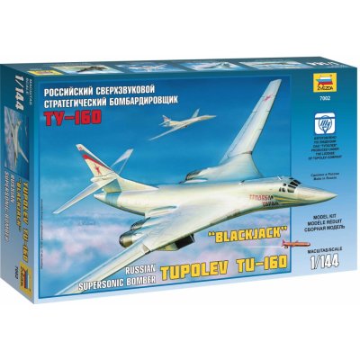 Zvezda Tupolev TU 160 Russian Strategic Bomber ZV 7002 Sense innovations 1:144 – Sleviste.cz