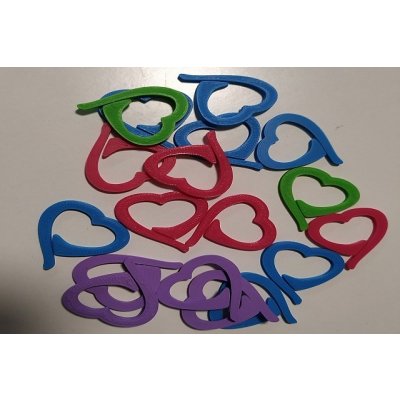 Značkovače srdíčka 10ks – Zboží Mobilmania