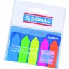 Záložka Záložky samolepicí Donau, fóliové, 12x45mm, 5x25, mix barev (BAL)