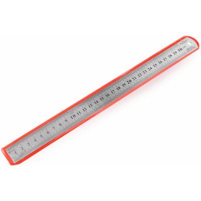 Kovové pravítko délka 30 cm - nikl – Zboží Dáma