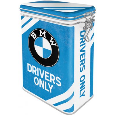 NOSTALGIC-ART Retro plechová s klipem BMW Drivers Only 1,3 l – Zboží Mobilmania