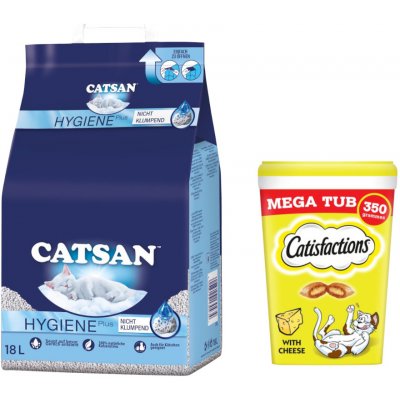 Catsan Hygiene Plus pro kočky 2 x 18 l – Zboží Mobilmania