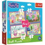 TREFL Prasátko Peppa Dobrodružství 4v1 35,48,54,70 dílků – Hledejceny.cz