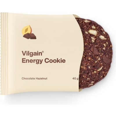 Vilgain Energy Cookie BIO čokoláda s lískovými ořechy 40 g – Hledejceny.cz