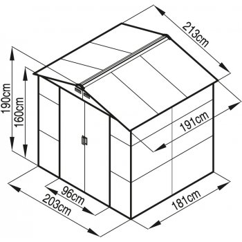 G21 GAH 407 213 x 191 cm šedý