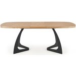 Halmar Rozkládací jídelní stůl Veldon dub přírodní černá – Zboží Dáma