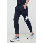 adidas bavlněné tepláky tmavomodrá s potiskem – Zboží Dáma
