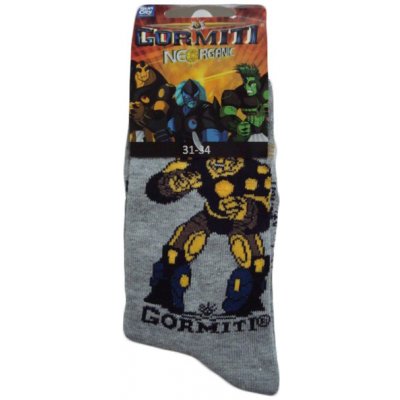 Gormiti Krásné originální dětské ponožky středně šedé – Zboží Mobilmania