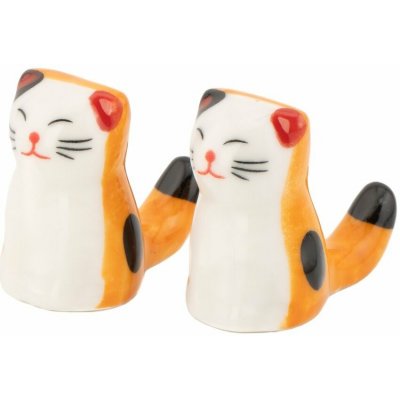 Sass & Belle Cat příbor bílá/oranžová – Hledejceny.cz