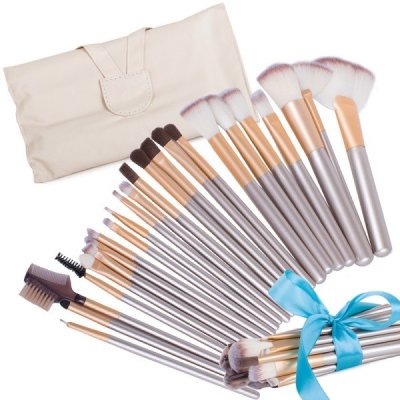 Beautylushh Kosmetické štětce 24 ks v pouzdře P8573 – Zboží Mobilmania