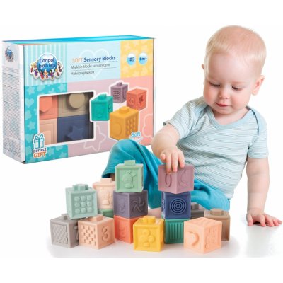 Canpol babies Měkké senzorické hrací kostky 12 ks – Zboží Živě