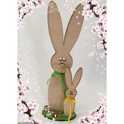 Velikonoční zajíčci 37 cm a 20 cm 2 ks – Hledejceny.cz