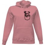 Dámská mikina s kapucí s potiskem dámská mikina Staford Pocket dámské Pastelově růžová – Zboží Dáma