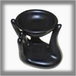 Ancient Wisdom Aroma lampa Ruka Černá, 10 x 12 x 10 cm – Zboží Mobilmania