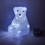DecoLED Sedící LED medvěd na baterie 16 diod – Zboží Dáma