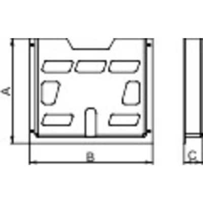Schneider Electric NSYDPA44 držák dokumentů (d x š x v) 40 x 278 x 234 mm, polystyren, šedobílá (RAL 7035), 1 ks – Zboží Mobilmania