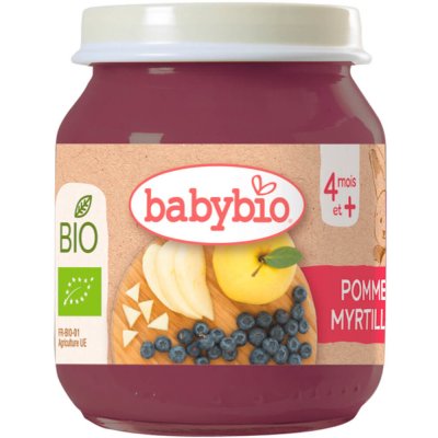Babybio BIO Jablko a borůvky 130 g – Zboží Mobilmania
