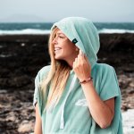 !!!! Surf Dream pončo z bambusového froté mátové – Zboží Dáma