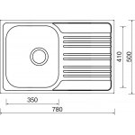 Sinks STSSTM7805006V STAR 780 V 0,6mm matný – Zboží Dáma