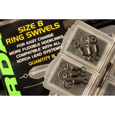 Korda obratlík s kroužkem ring swivel vel.8 8ks – Zboží Mobilmania