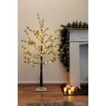 MagicHome Strom Vánoce Borovice 48 LED teplá bílá jednoduché svícení zasněžený 120 cm – Hledejceny.cz