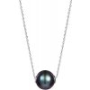 Náhrdelník JwL Luxury Pearls Dámský s pravou černou tahitskou perlou JL0582
