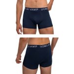 Vamp pohodlné pánské boxerky set 2 ks 16854 Oxfordská modrá – Zboží Dáma