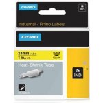 Dymo Rhino 1805444, 24mm x 1,5m, černý tisk/žlutý podklad, originální páska – Zboží Živě